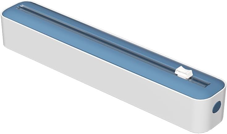 Sonile Multi-Functional Cutter | for 12-Inch Wide, 100-Foot Long Plastic Wrap (Up to 1.65-Inch Diameter), Aluminum Foil, Parchment Paper | Easy to Use | 4 Colors | Magnetic, Suction Modes (Blue) - Image 1